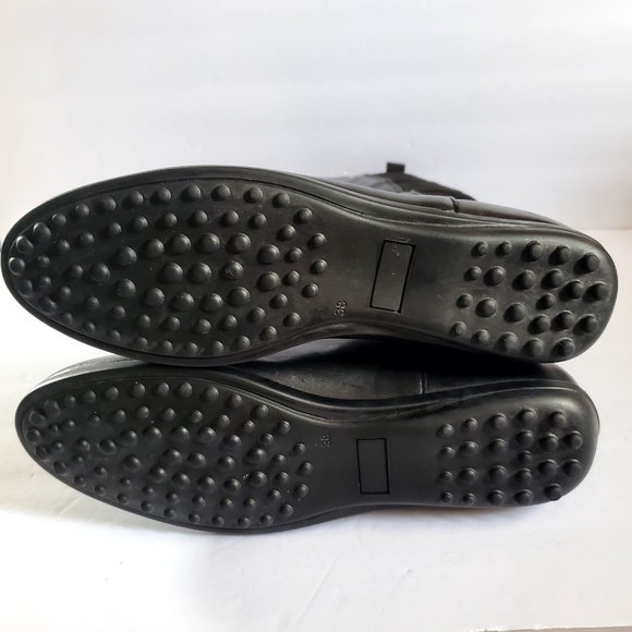 Franco Boschi Womens Knee High Boots Black Leather Women's Boots Size 38/7 - Picture 8 of 10